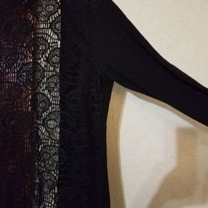 Long sleeved cover up skull lace backing